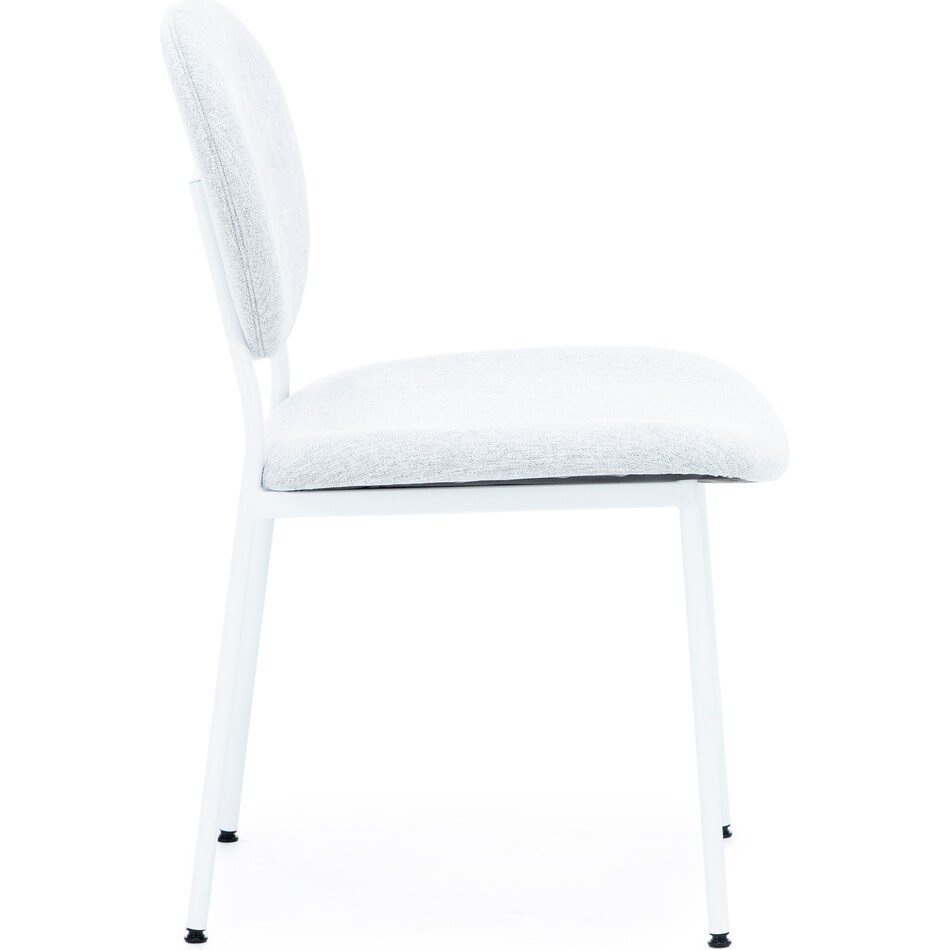 amisco white inch standard seat height side chair   
