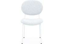 amisco white inch standard seat height side chair   