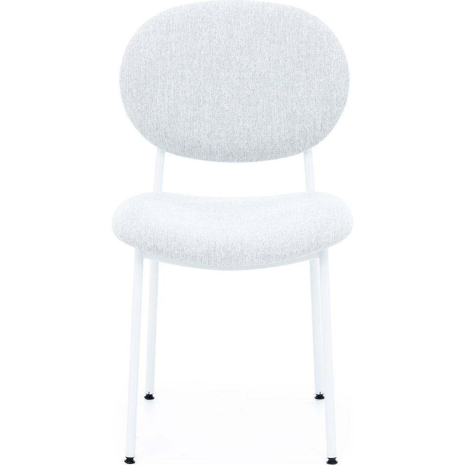 amisco white inch standard seat height side chair   