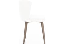 amisco white inch standard seat height side chair   