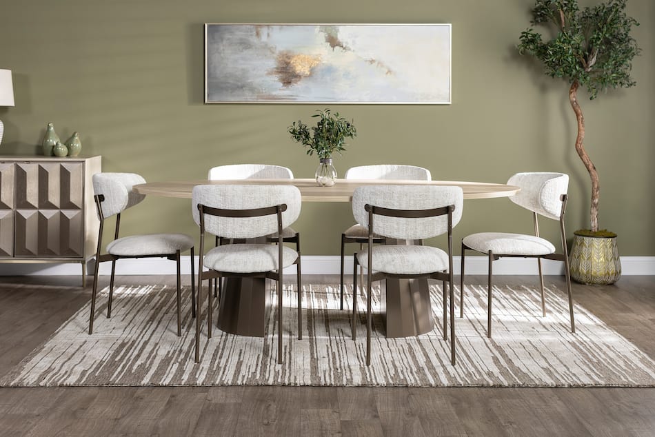 Gemma 84x48" Oval Dining Table | Steinhafels