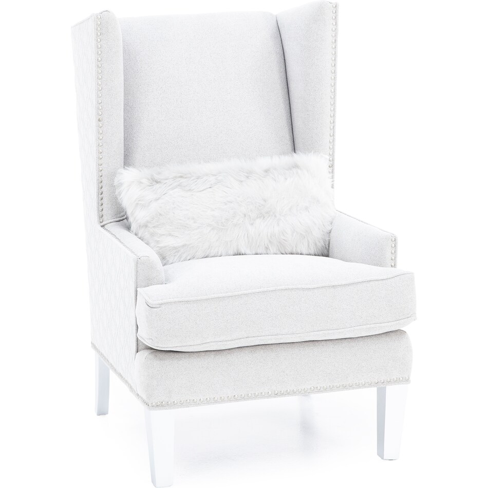 aria designs grey accent chair z  