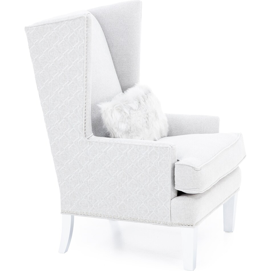 aria designs grey accent chair z  