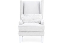 aria designs grey accent chair z  