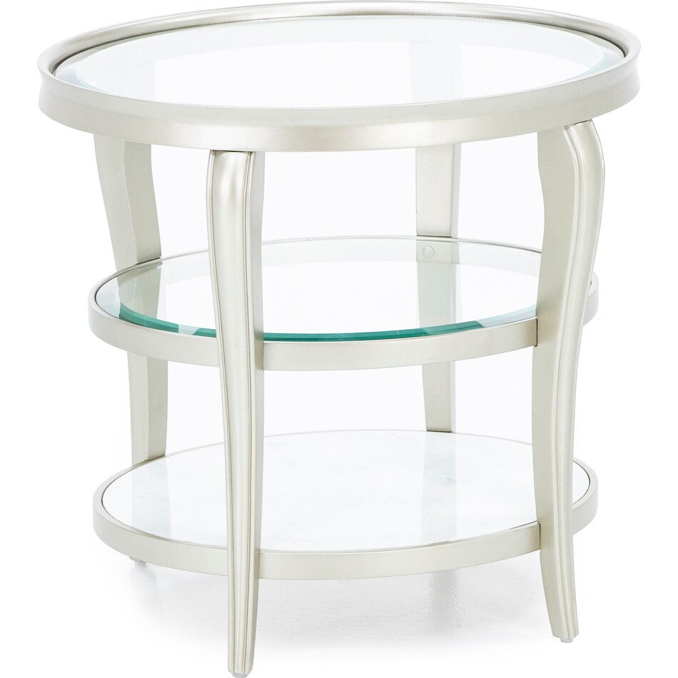 aria designs grey end table lina  