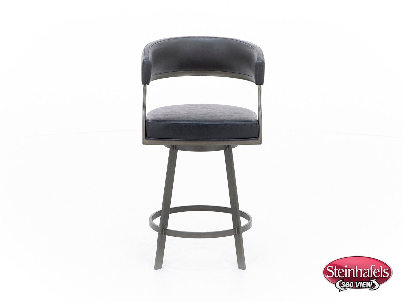 armen living black inch & over bar seat stool  image   