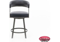 armen living black inch & over bar seat stool  image   