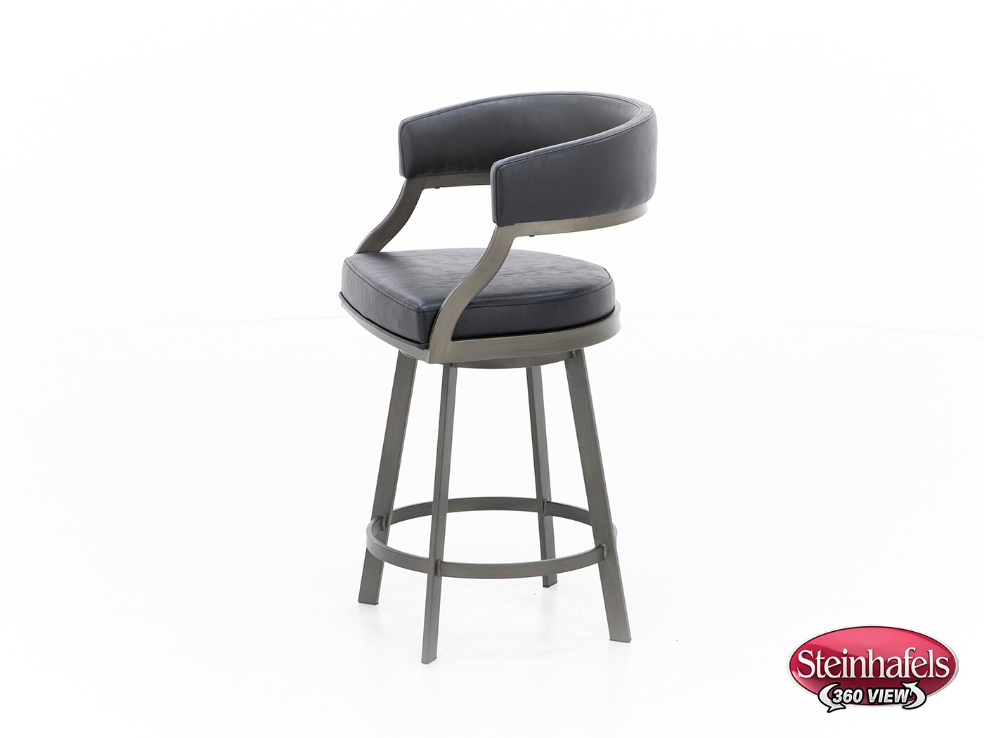 armen living black inch & over bar seat stool  image   