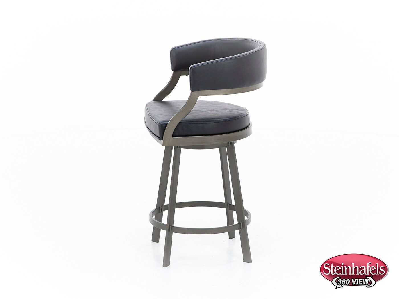 armen living black inch & over bar seat stool  image   