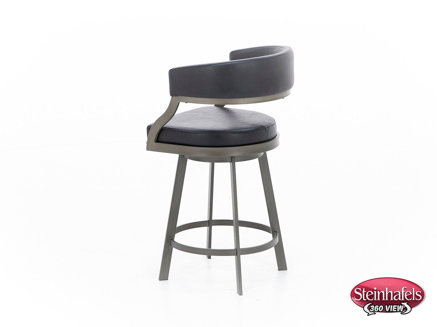 armen living black inch & over bar seat stool  image   
