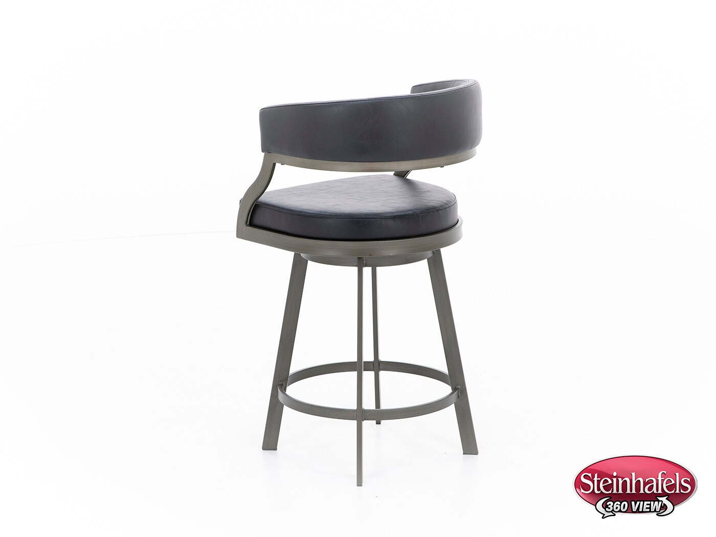 armen living black inch & over bar seat stool  image   