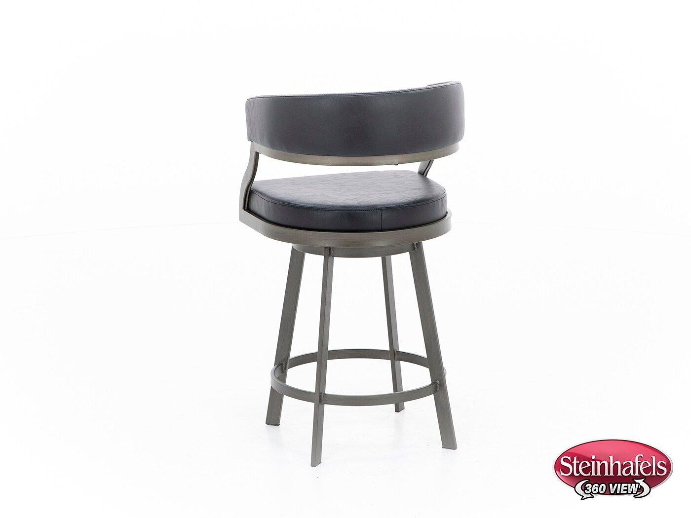 armen living black inch & over bar seat stool  image   