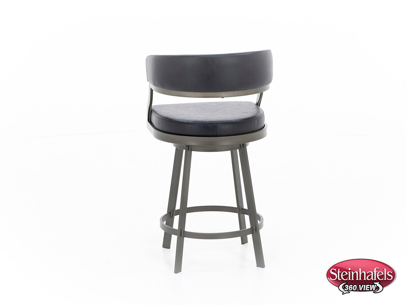 armen living black inch & over bar seat stool  image   