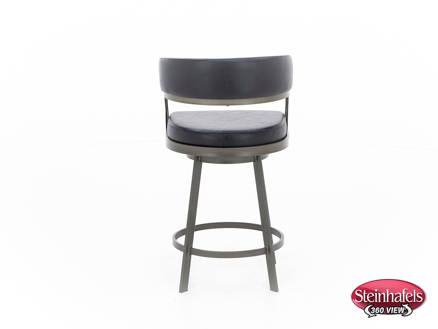 armen living black inch & over bar seat stool  image   