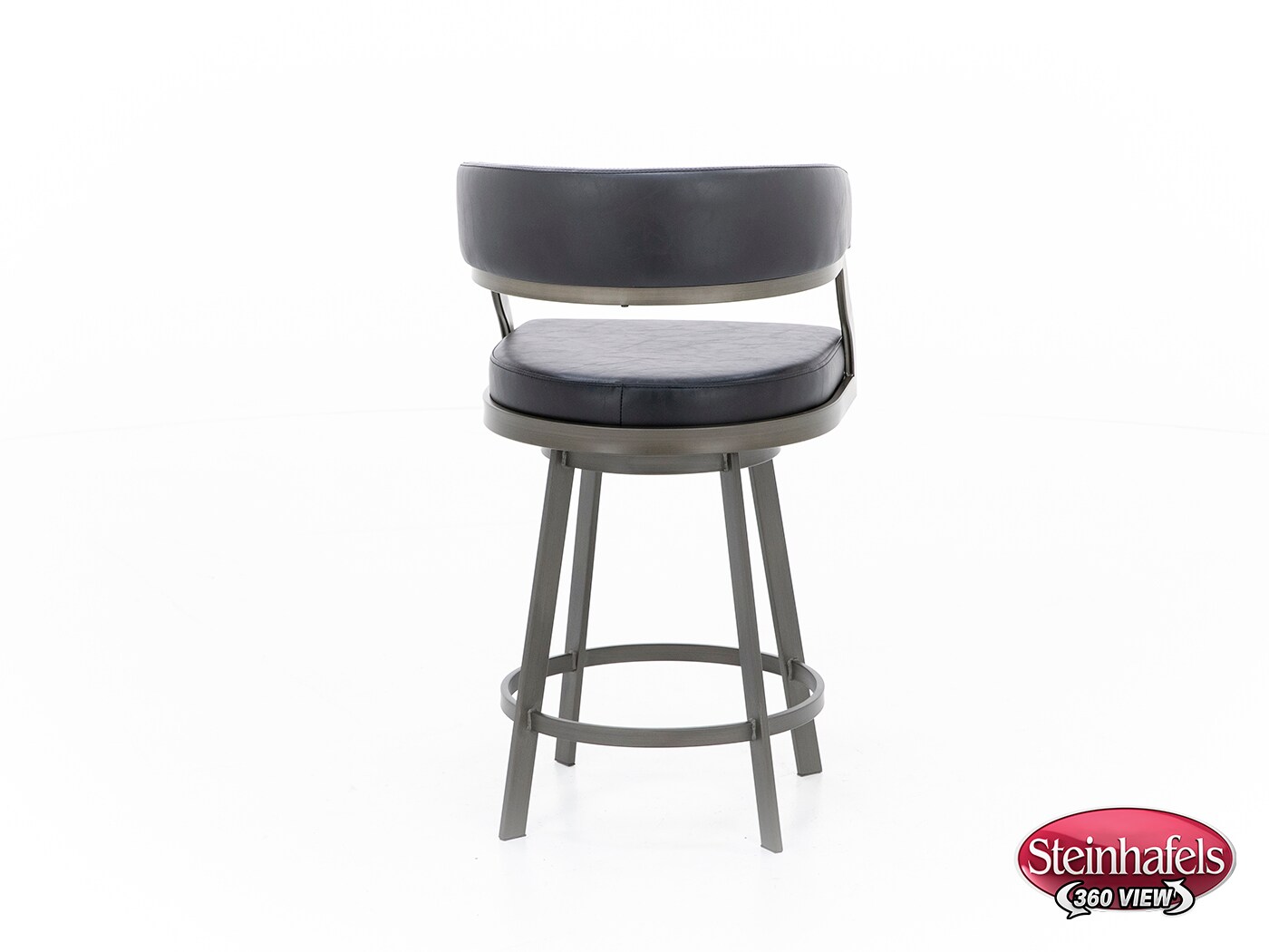 armen living black inch & over bar seat stool  image   