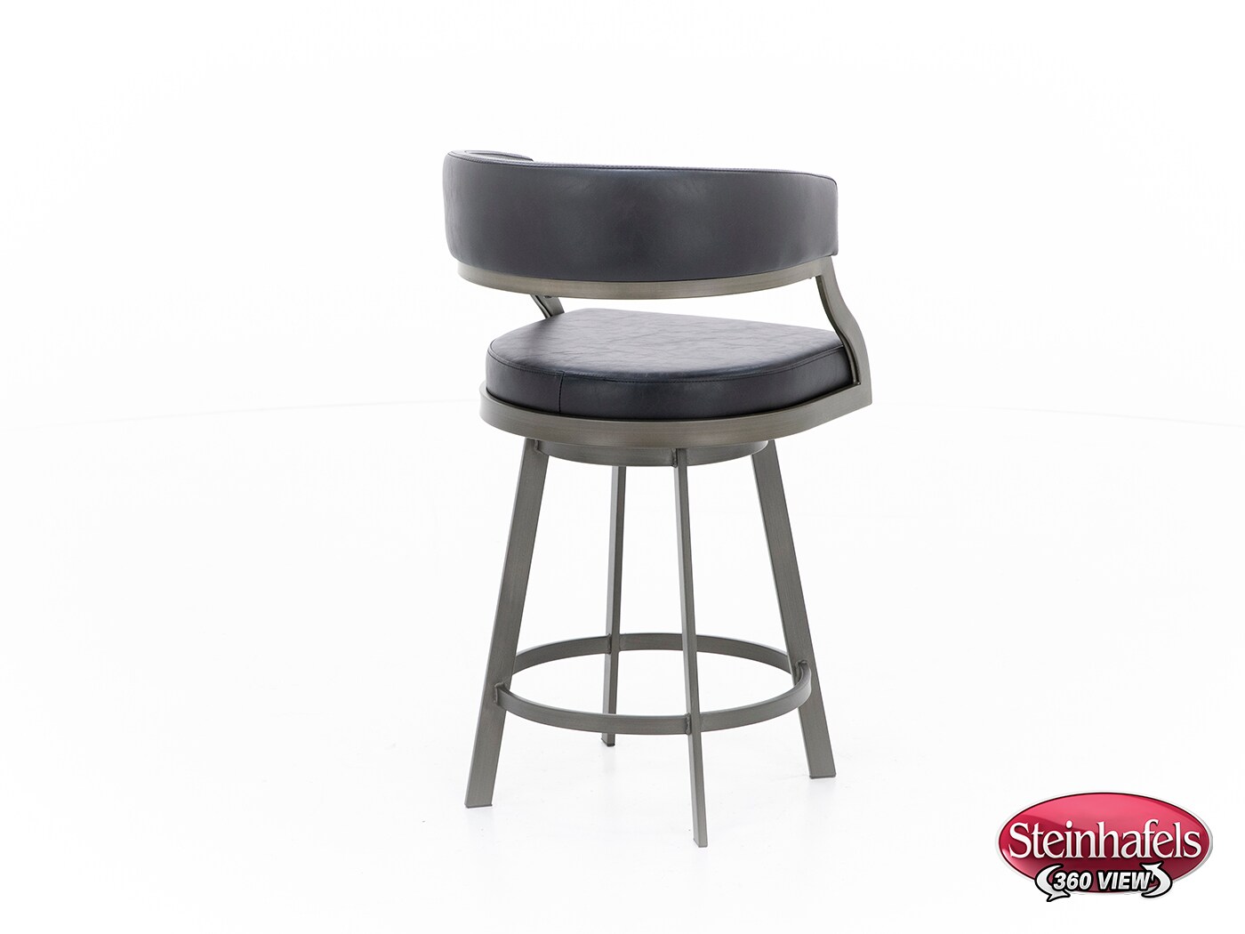 armen living black inch & over bar seat stool  image   