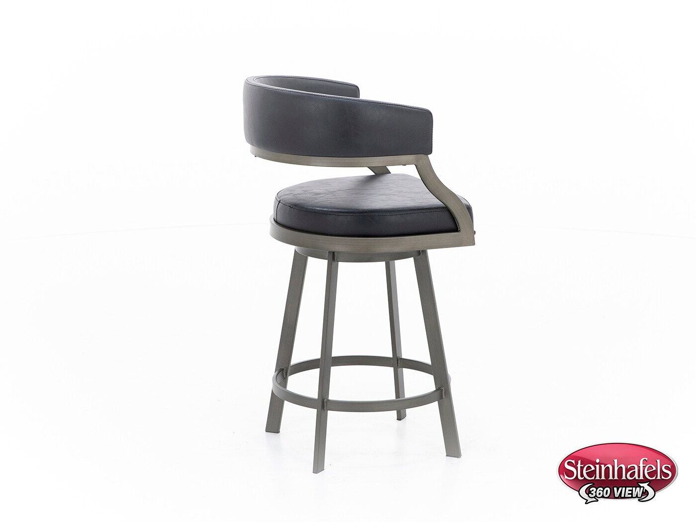 armen living black inch & over bar seat stool  image   