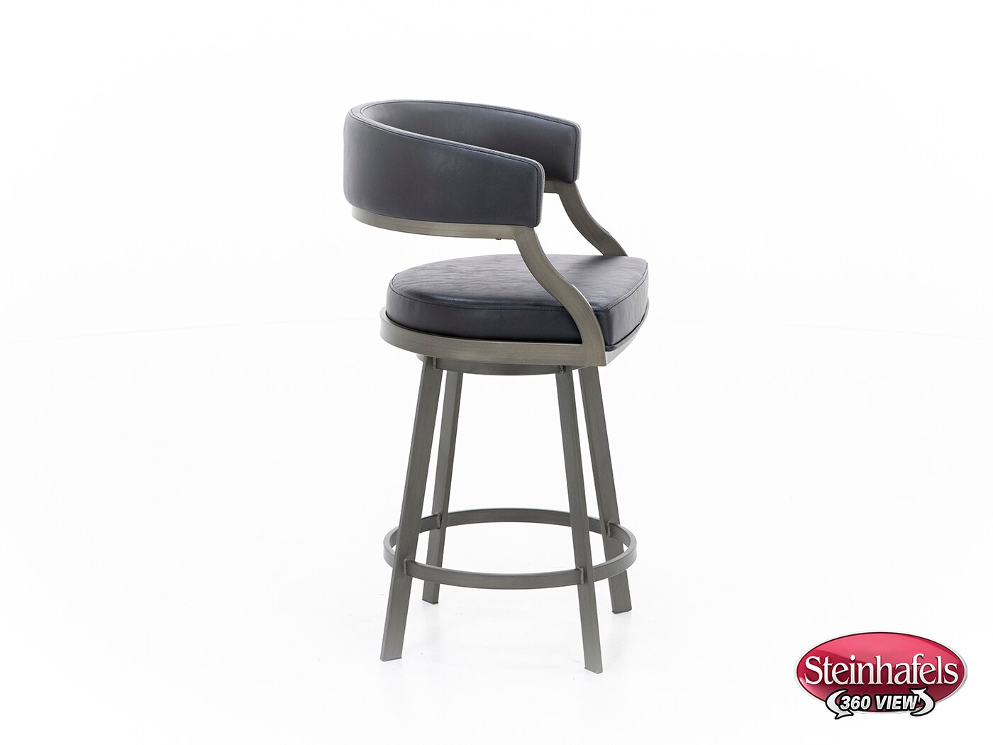 armen living black inch & over bar seat stool  image   