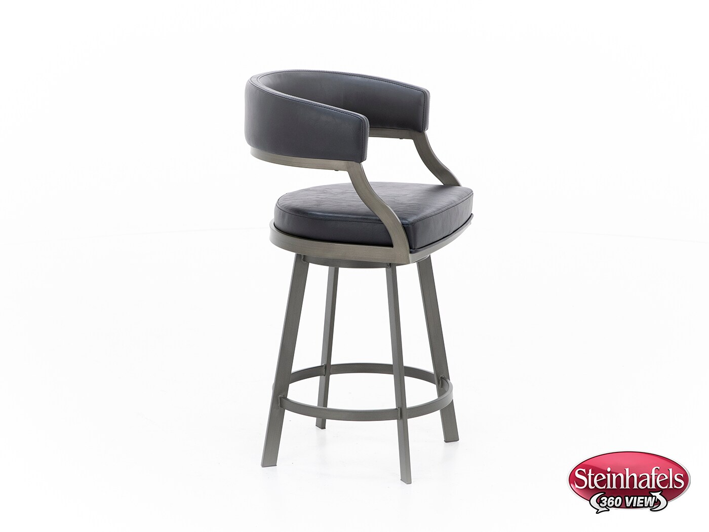 armen living black inch & over bar seat stool  image   