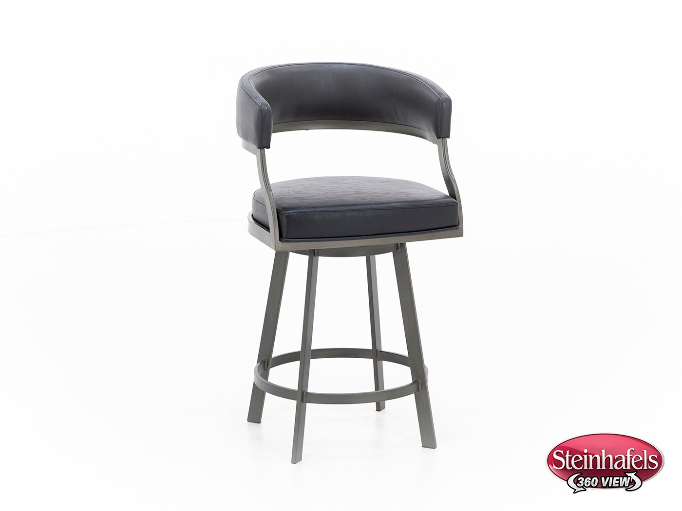 armen living black inch & over bar seat stool  image   