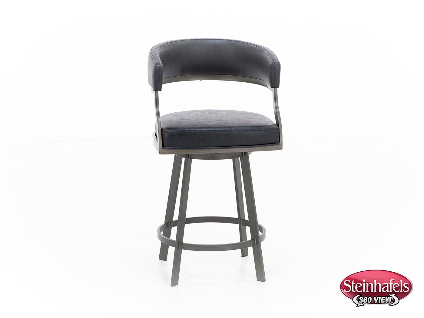 armen living black inch & over bar seat stool  image   