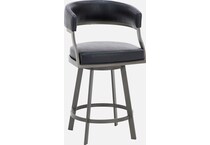 armen living black inch & over bar seat stool   