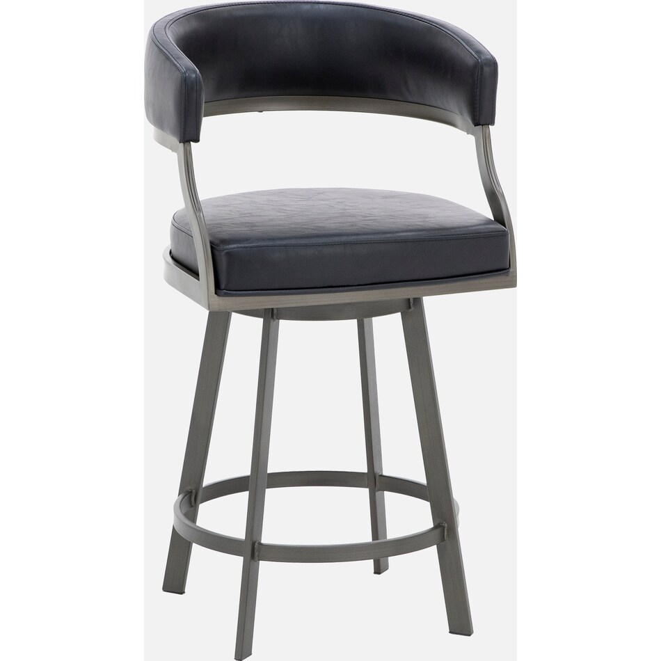 armen living black inch & over bar seat stool   