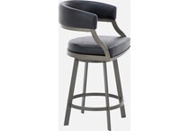 armen living black inch & over bar seat stool   