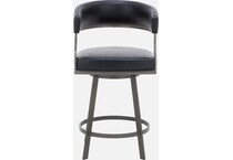 armen living black inch & over bar seat stool   