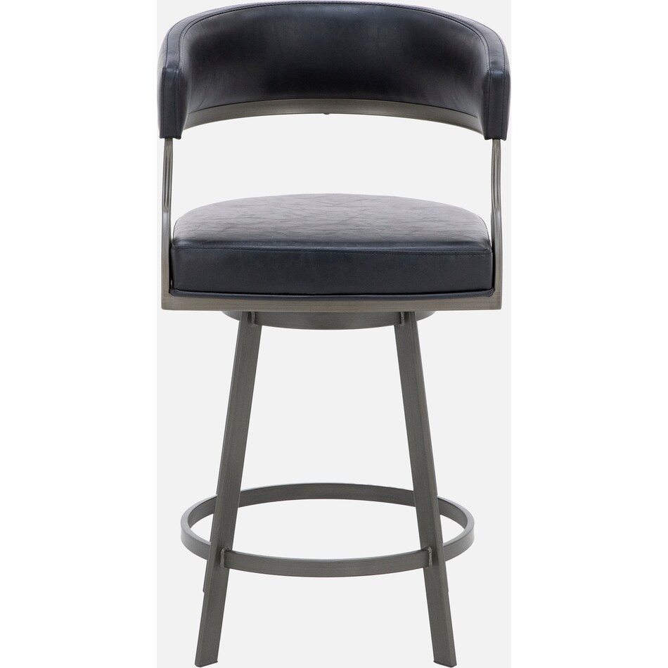 armen living black inch & over bar seat stool   