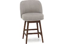 armn brown oak   taupe inch & over bar seat stool   