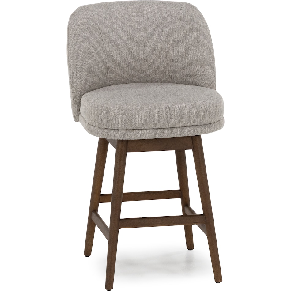 armn brown oak   taupe inch & over bar seat stool   