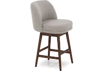 armn brown oak   taupe inch & over bar seat stool   