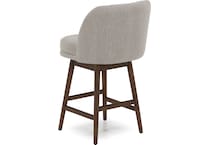 armn brown oak   taupe inch & over bar seat stool   