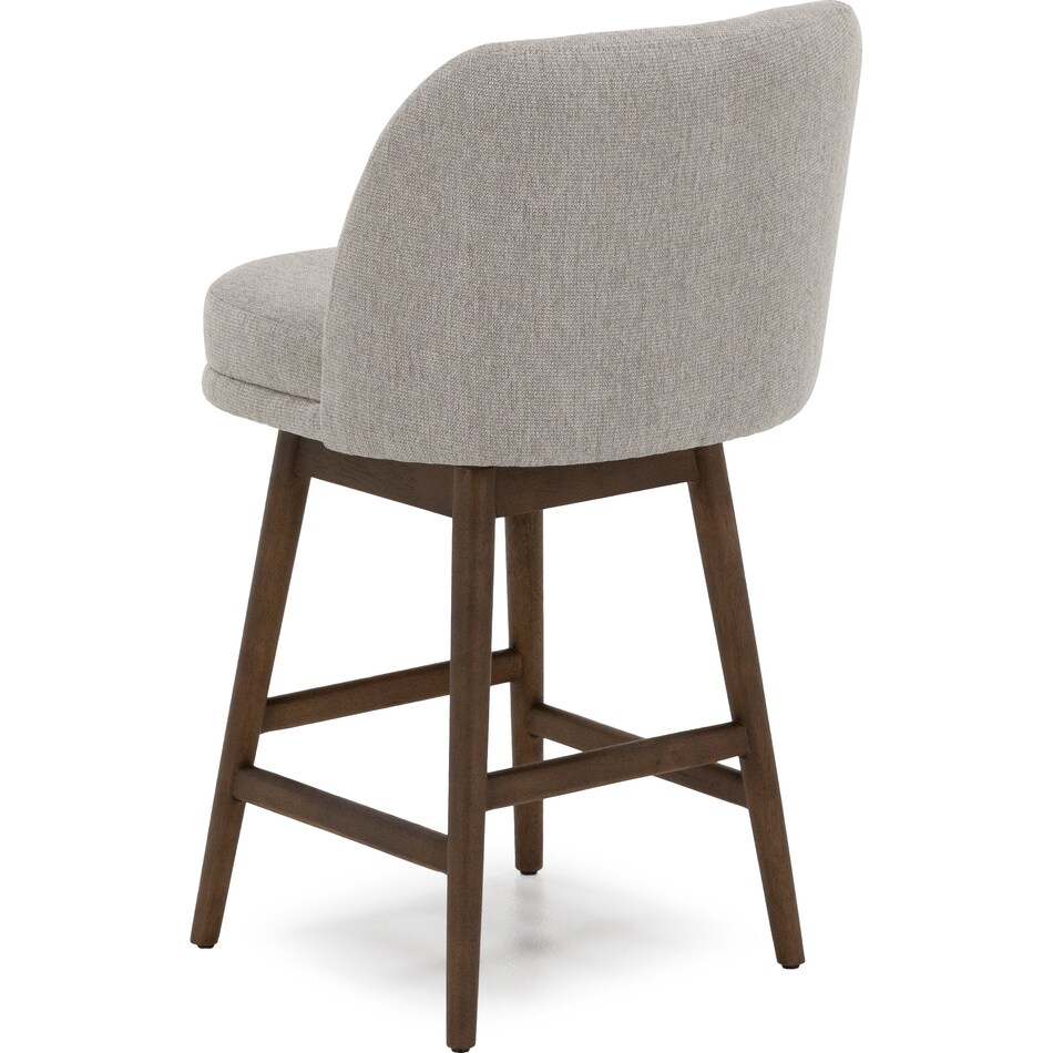 armn brown oak   taupe inch & over bar seat stool   