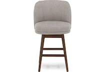 armn brown oak   taupe inch & over bar seat stool   
