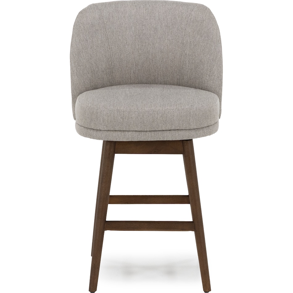 armn brown oak   taupe inch & over bar seat stool   