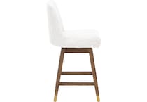 armn brown oak   beige inch & over bar seat stool   