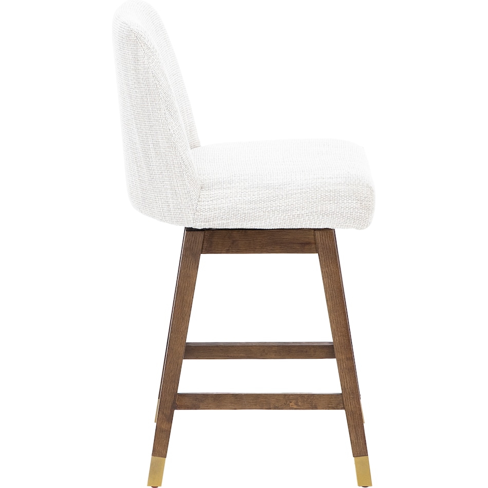 armn brown oak   beige inch & over bar seat stool   