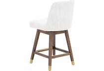 armn brown oak   beige inch & over bar seat stool   