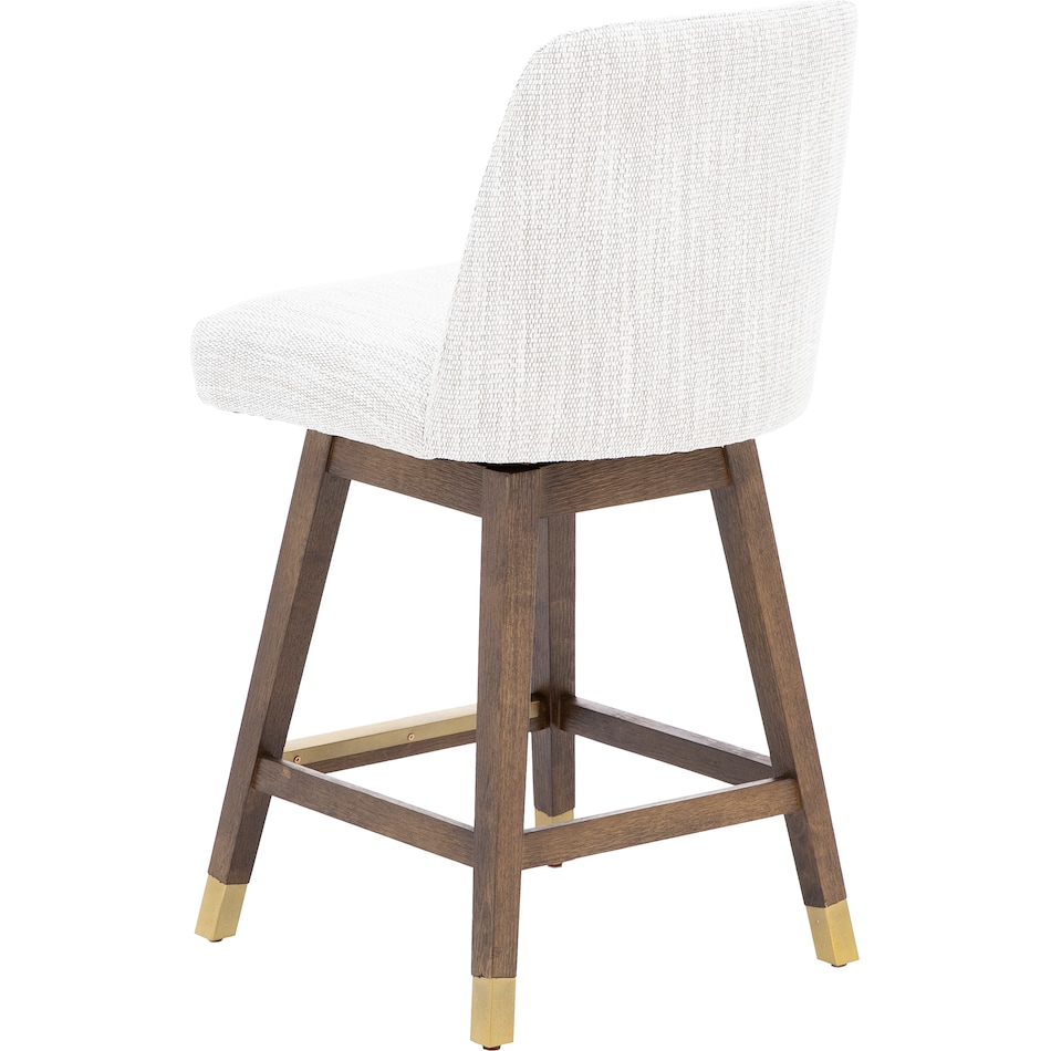 armn brown oak   beige inch & over bar seat stool   