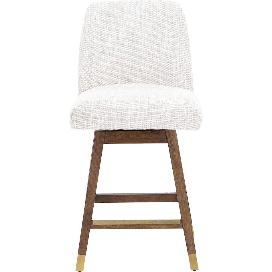 armn brown oak   beige inch & over bar seat stool   