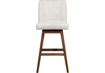 armn brown oak   beige inch & over bar seat stool   