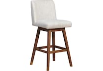 armn brown oak   beige inch & over bar seat stool   