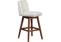 armn brown oak   beige inch & over bar seat stool   
