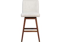 armn brown oak   beige inch & over bar seat stool   