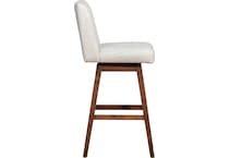 armn brown oak   beige inch & over bar seat stool   