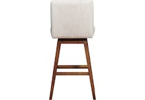 armn brown oak   beige inch & over bar seat stool   