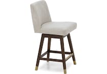 armn brown oak   beige inch & over bar seat stool   