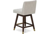 armn brown oak   beige inch & over bar seat stool   